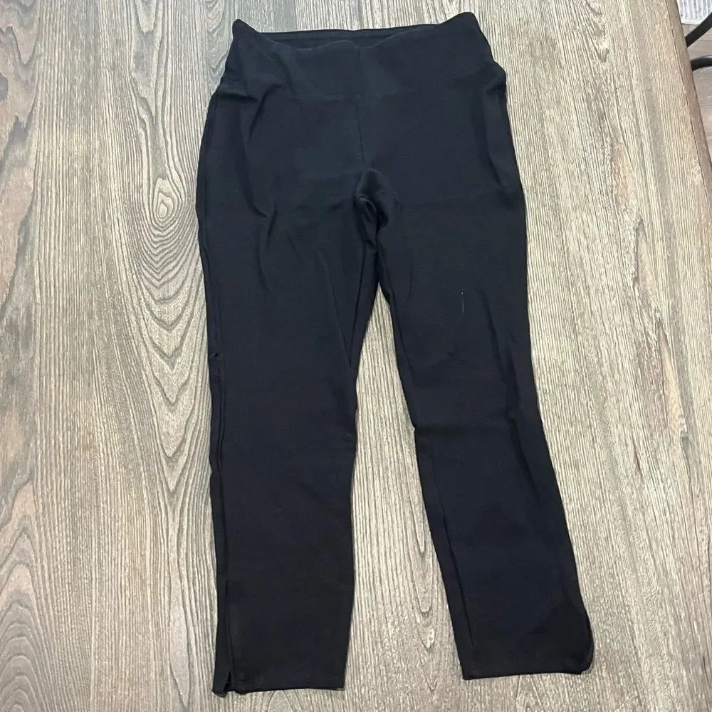 Express Womens High Rise Leggings Pul-On Stretch Black Size Medium
